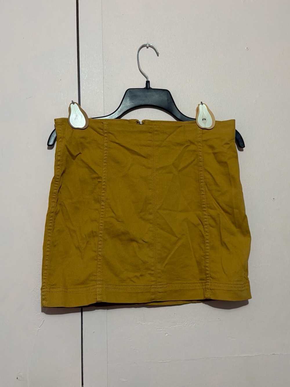 Jolt Mustard Yellow Mini Skirt